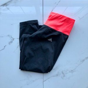 Adidas | leggings | knee crop | two-tone